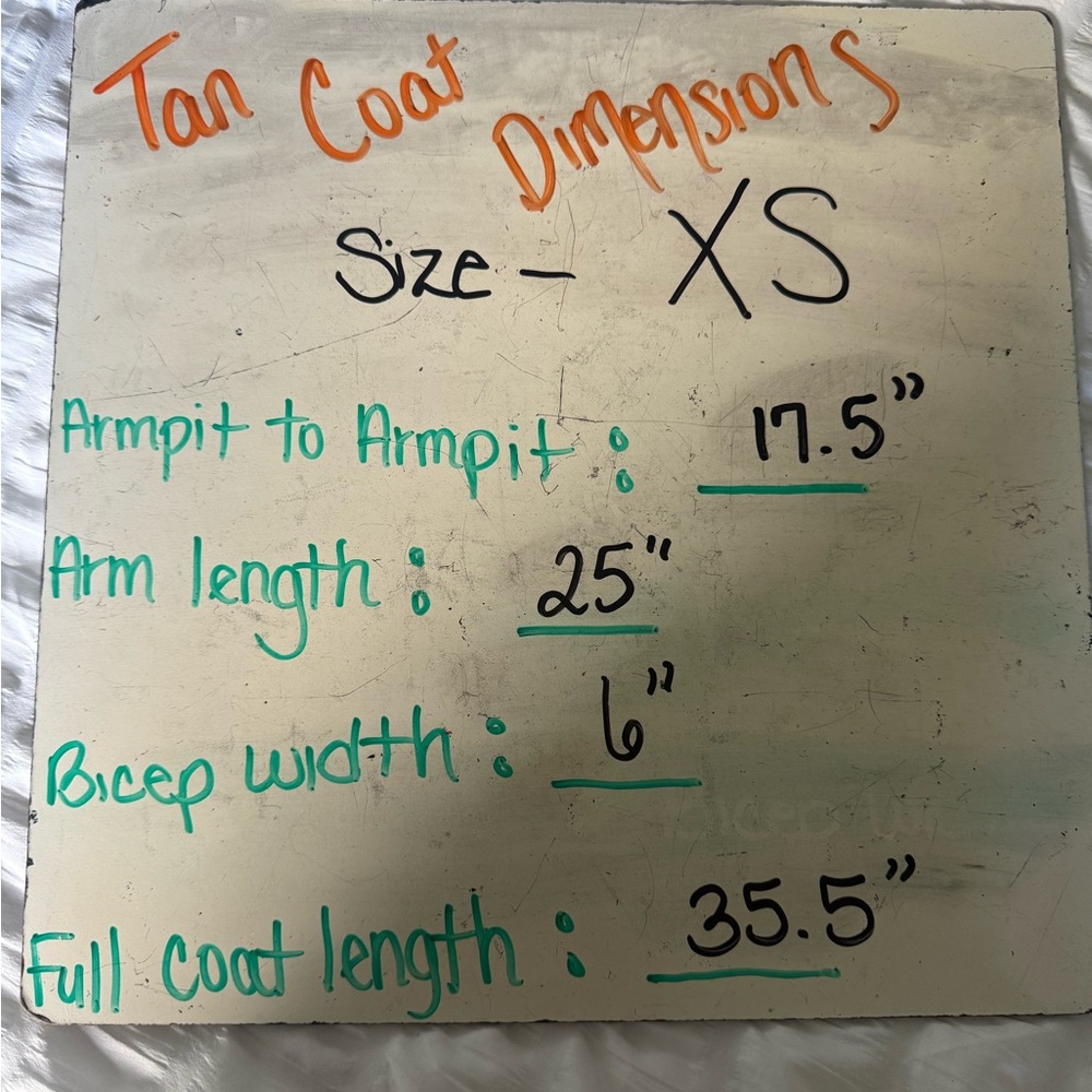 Tan Faux Fur Trim Penny Lane Vintage 60s 70s Inspired Coat Halloween - Picture 8 of 8